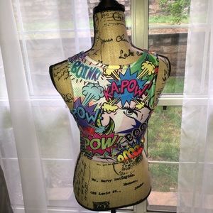 Tops - Cartoon pop art crop top Tops - Cartoon pop art crop top
